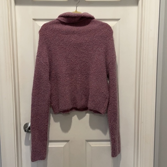 Free People Stormy fuzzy cowl sweater purple | M - Picture 3 of 5